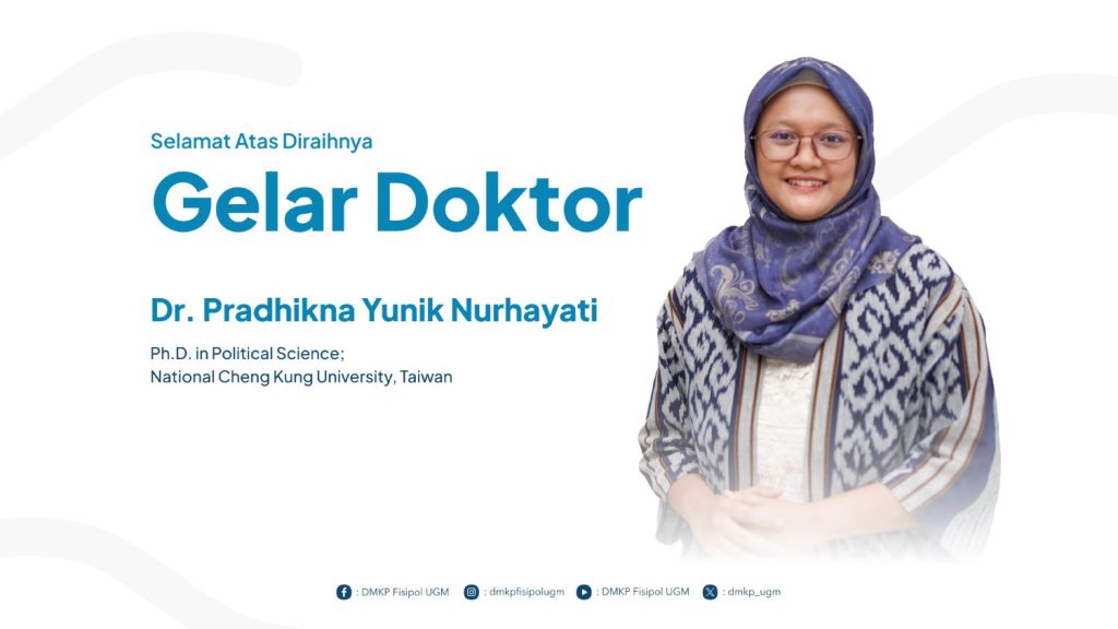 Dosen DMKP Pradhikna Yunik meraih gelar Doktor